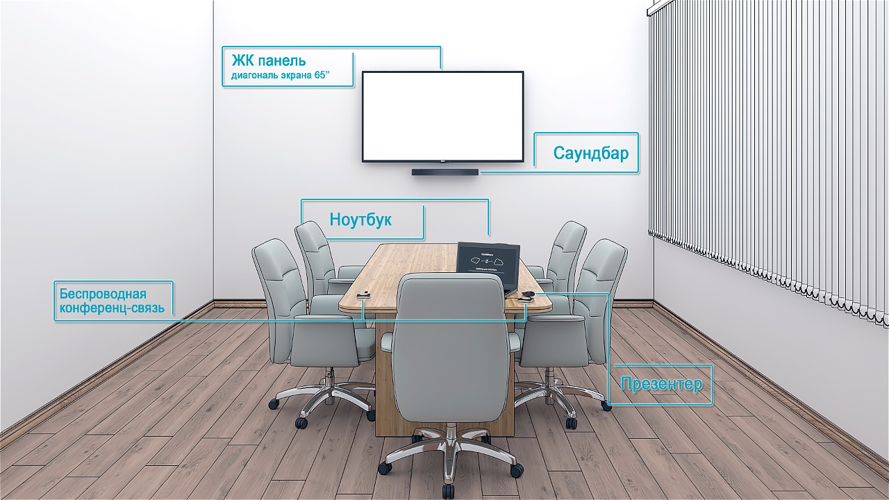 Переговорная на 5 человек(Стандарт)